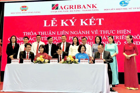 Agribank ký kết thoả thuận liên ngành triển khai chính sách tín dụng phục vụ phát triển “tam nông”