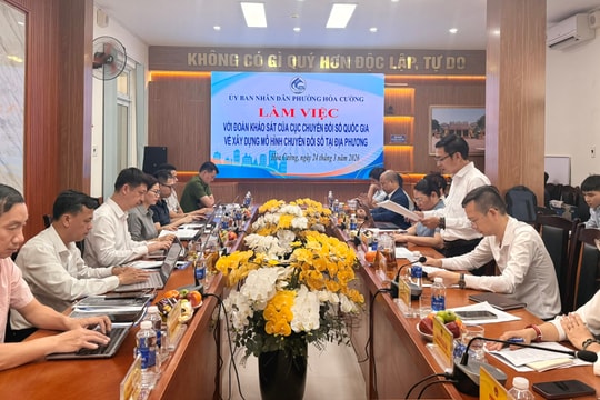 100% văn bản đi, đến của phường Hòa Cường được xử lý trên môi trường điện tử