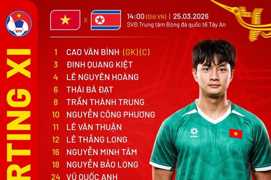 Trực tiếp U23 Việt Nam đấu với U23 Triều Tiên: Khởi đầu thuận lợi
