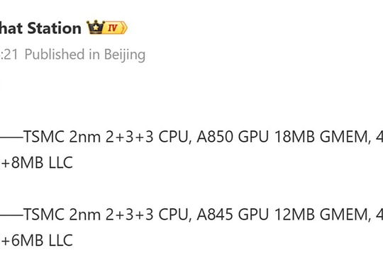 Thông số Snapdragon 8 Elite Gen 6: Tiến trình 2nm và bước ngoặt với RAM LPDDR6