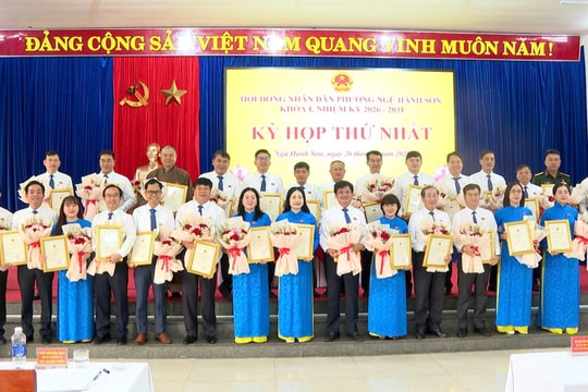 Bà Mai Thị Ánh Hồng được bầu giữ chức Chủ tịch HĐND phường Ngũ Hành Sơn nhiệm kỳ 2026 - 2031