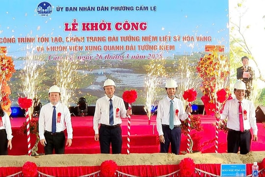 Khởi công Dự án chỉnh trang Đài tưởng niệm liệt sĩ Hòa Vang