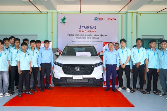 Honda Việt Nam tặng thiết bị đào tạo cho Trường Cao đẳng Đà Nẵng