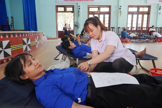 Các xã Nam Trà My, Trà Linh và Trà Vân vận động hiến hơn 120 đơn vị máu