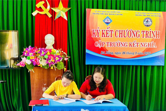 Các trường tiểu học ký kết “Cặp trường kết nghĩa”