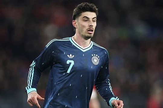Kai Havertz gây thất vọng trong vai trò số 9: Bài toán nan giải của tuyển Đức và Arsenal