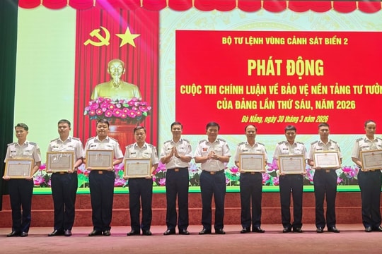 Vùng Cảnh sát biển 2 phát động Cuộc thi chính luận “Bảo vệ nền tảng tư tưởng của Đảng” lần thứ sáu