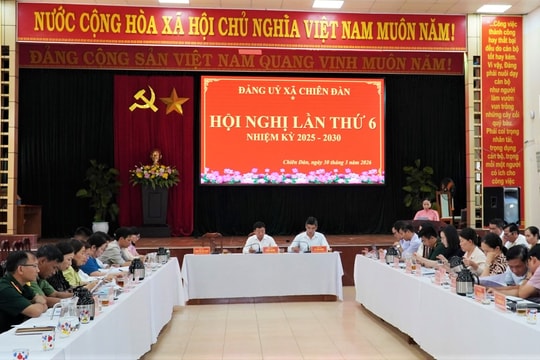 Đảng ủy xã Chiên Đàn phấn đấu mỗi năm kiểm tra, giám sát 20% tổ chức Đảng