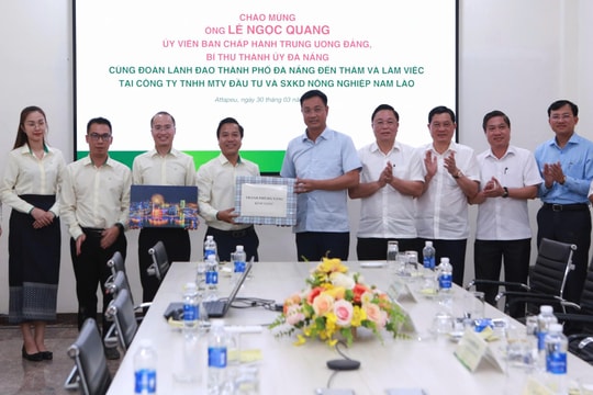 Bí thư Thành ủy Lê Ngọc Quang: “Đà Nẵng tin tưởng Công ty Nông nghiệp Nam Lào sẽ tiếp tục tạo nên kỳ tích tại Attapeu”