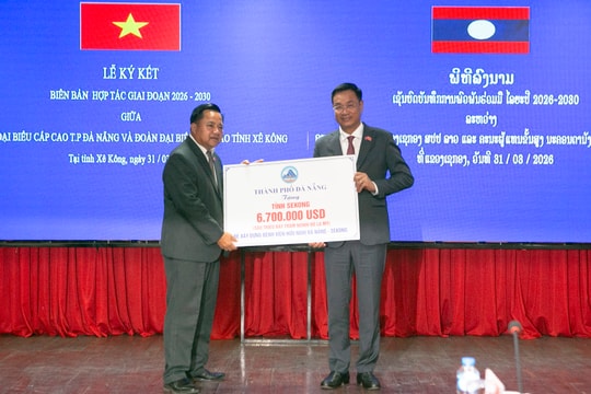 Ký kết hợp tác Đà Nẵng - Sê Kông (Lào) giai đoạn 2026 - 2030