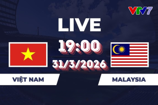 VTV7 VTVgo trực tiếp Việt Nam đấu với Malaysia 31/3