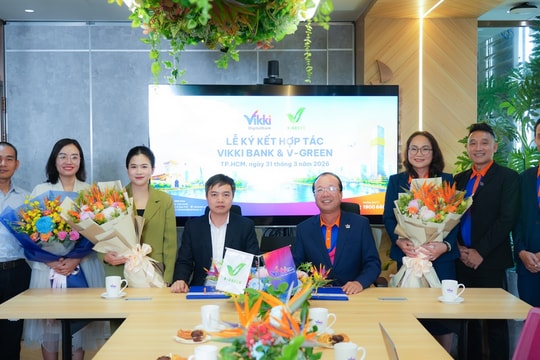 V-Green và Vikki Bank hợp tác: Phủ sóng trạm sạc xe điện tại các điểm giao dịch ngân hàng