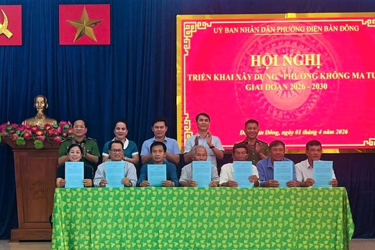 Điện Bàn Đông quyết tâm xây dựng phường không ma túy vào năm 2026
