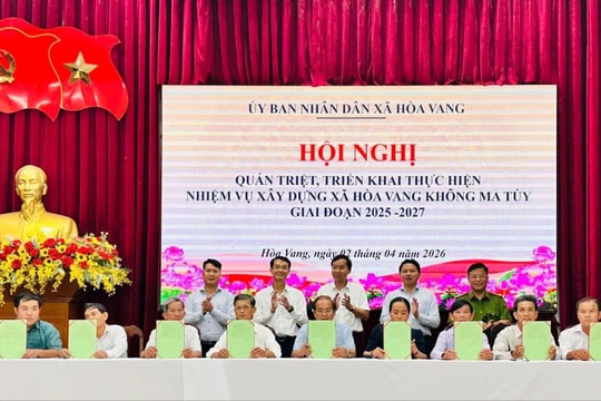Hòa Vang phấn đấu xây dựng thành công xã không ma túy vào năm 2027