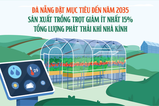 Đà Nẵng đặt mục tiêu đến năm 2035 sản xuất trồng trọt giảm ít nhất 15% tổng lượng phát thải khí nhà kính