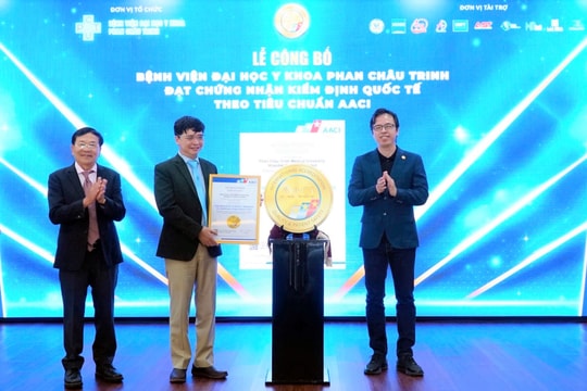 Bệnh viện Đại học Y khoa Phan Châu Trinh đạt chứng nhận kiểm định quốc tế AACI
