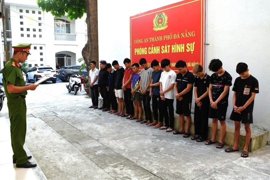 Công an thành phố Đà Nẵng khởi tố 9 đối tượng gây rối trật tự công cộng