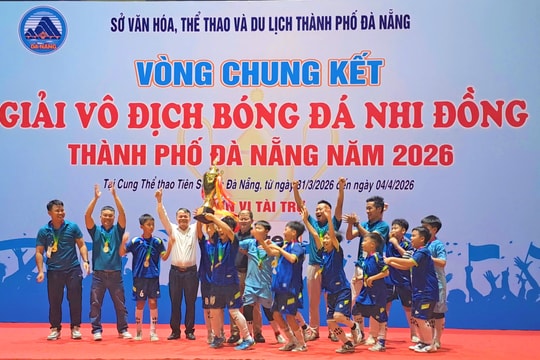 Đội bóng phường Hòa Khánh vô địch Giải bóng đá nhi đồng thành phố Đà Nẵng