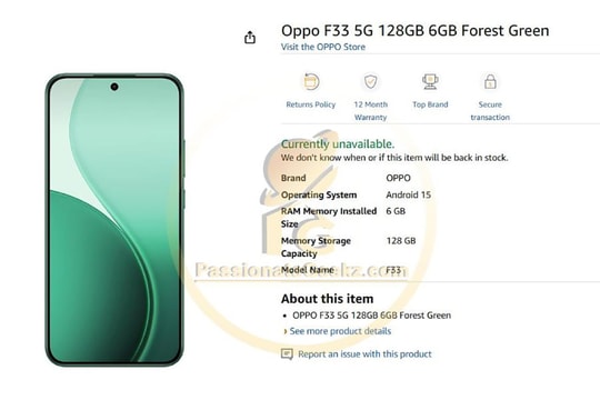 Cấu hình OPPO F33 Series: Pin 7,000mAh, sạc nhanh 80W và chuẩn kháng nước IP69K