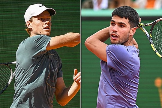 Jannik Sinner thách thức ngôi số 1 của Alcaraz tại Monte Carlo Masters