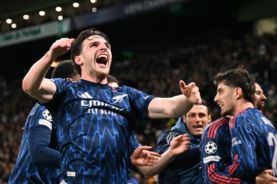 Declan Rice bóp nghẹt tuyến giữa Sporting giúp Arsenal thắng kịch tính