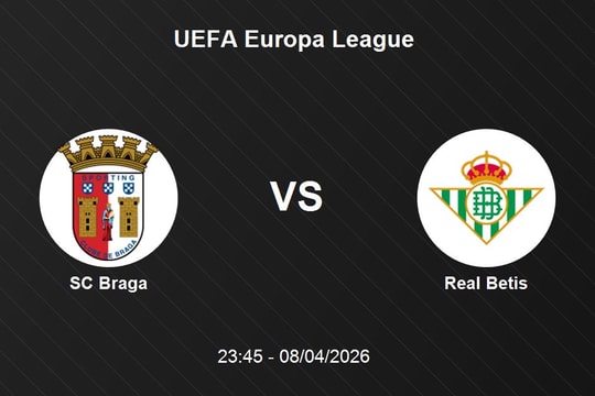 Nhận định SC Braga vs Real Betis - UEFA Europa League: Đại chiến giành ngôi đầu
