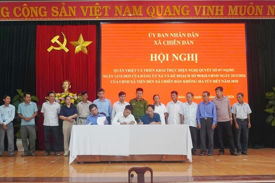 Chiên Đàn phấn đấu xây dựng xã không ma túy vào năm 2028