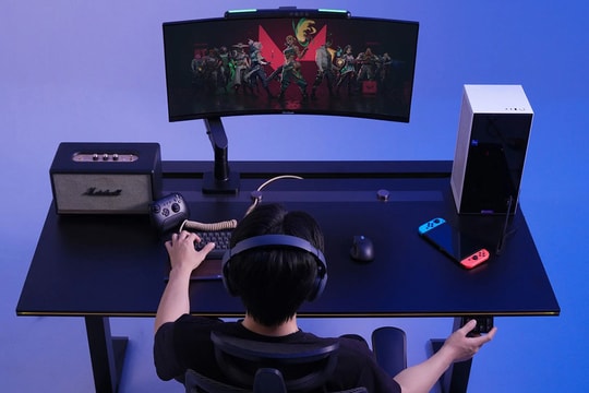 Bàn nâng hạ HyperWork Atlas Elite: Giải pháp All-in-one tối ưu cho không gian setup chuyên nghiệp