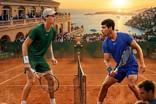 Chung kết Monte Carlo Masters 2026: Carlos Alcaraz đối đầu Jannik Sinner tranh ngôi số 1 thế giới