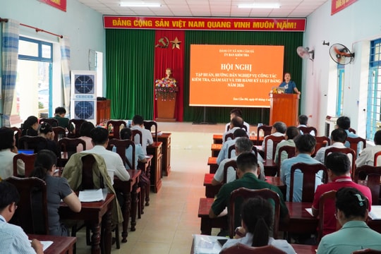 Công tác kiểm tra, giám sát và thi hành kỷ luật của Đảng tại Đảng bộ xã Sơn Cẩm Hà: Đổi mới theo hướng chủ động, toàn diện
