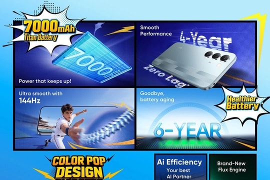 realme Narzo 100 Lite 5G ra mắt với pin 7000 mAh và thiết kế siêu bền giá từ 3.82 triệu đồng