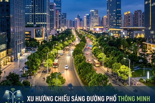 Xu hướng chiếu sáng đường phố thông minh phát triển đô thị xanh, bền vững