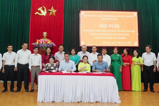 Ký kết giao ước thi đua công tác tuyên giáo và dân vận năm 2026