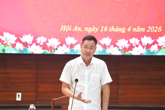 Đoàn kiểm tra Thành ủy Đà Nẵng làm việc với Ban Thường vụ Đảng ủy phường Hội An