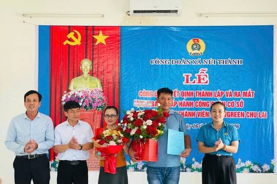 Thành lập Công đoàn Công ty TNHH MTV Innovgreen Chu Lai, doanh nghiệp FDI