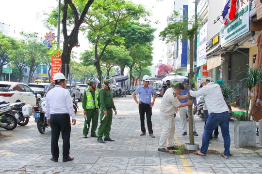 Phường Hòa Xuân tăng cường ra quân lập lại trật tự đô thị