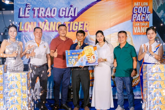 Tiger Crystal Coolpack 250ml “giải tỏa” cơn nóng bằng mưa giải thưởng