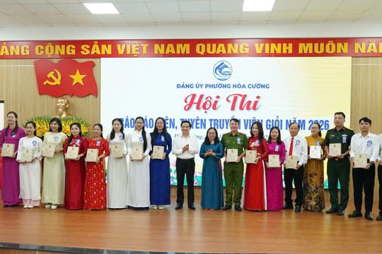 Phường Hòa Cường: 19 thí sinh tham gia hội thi báo cáo viên, tuyên truyền viên giỏi năm 2026