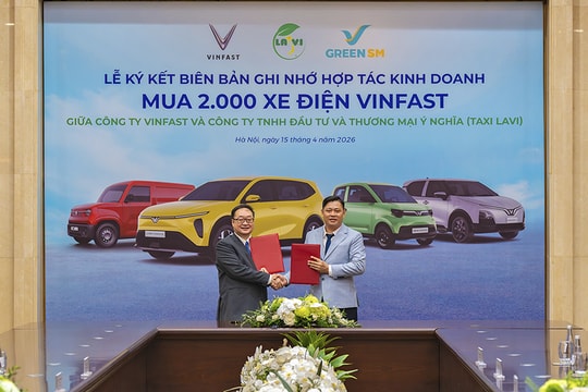 Taxi Lavi chốt đơn 2.000 xe điện VinFast để xanh hóa toàn bộ đội xe