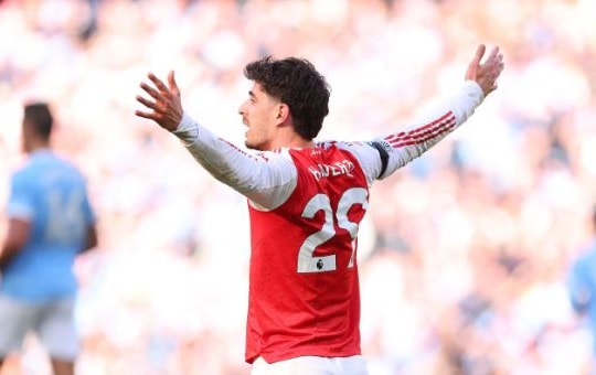Arsenal gục ngã tại Etihad: Haaland nổ súng, Havertz cô độc trong ngày Odegaard trở lại