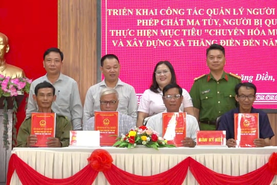 Nỗ lực xây dựng xã không ma túy