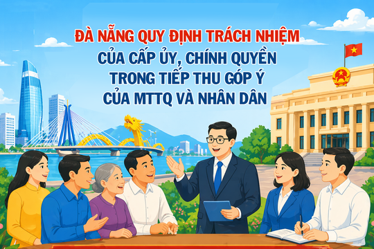 Đà Nẵng quy định trách nhiệm của cấp ủy, chính quyền trong tiếp thu góp ý của MTTQ và Nhân dân