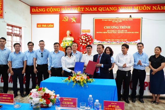 Xã Trà Liên kết nghĩa với Trường Chính trị Đà Nẵng và Trường Cao đẳng Đà Nẵng