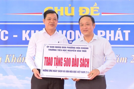 Phường Hòa Khánh tiếp nhận 1.550 đầu sách cho thư viện cộng đồng