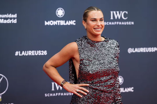 Aryna Sabalenka nhận giải Nữ vận động viên xuất sắc nhất năm tại Laureus 2026