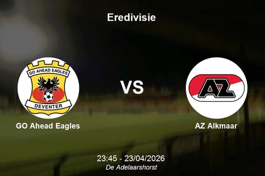 Nhận định GO Ahead Eagles vs AZ Alkmaar - Giải vô địch quốc gia Hà Lan