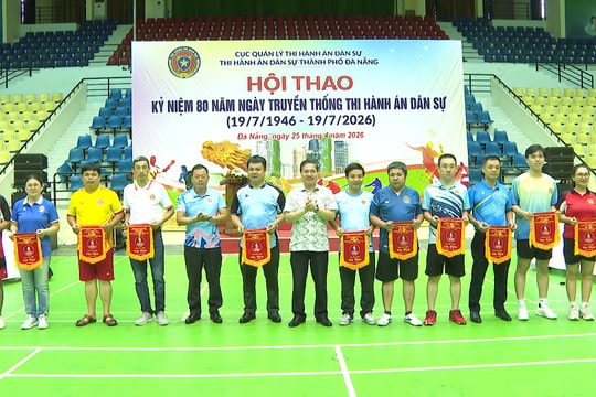 Hơn 130 vận động viên tham gia hội thao ngành Thi hành án dân sự thành phố Đà Nẵng