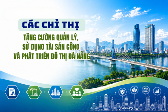 [Infographic] - Các chỉ thị của Thành ủy Đà Nẵng về tăng cường quản lý, sử dụng tài sản công và phát triển đô thị