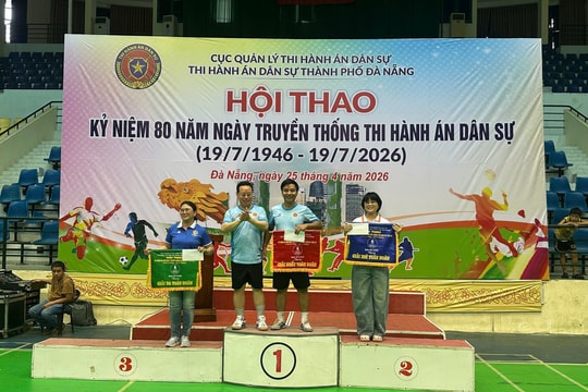 Bế mạc hội thao kỷ niệm 80 năm ngày Truyền thống Thi hành án dân sự (19/7/1946 - 19/7/2026)