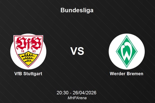 Nhận định VfB Stuttgart vs Werder Bremen - Bundesliga 20:30 ngày 26/04